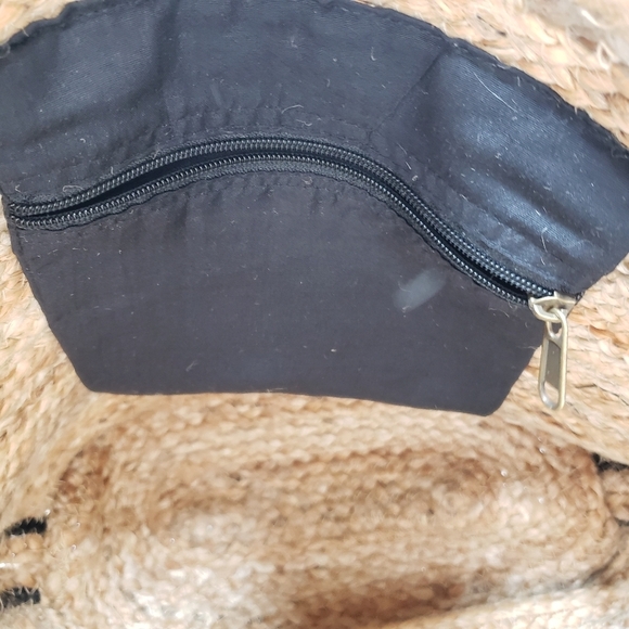 America & Beyond Jute Leopard Print Tote Bag Large Tan Black - Picture 8 of 16